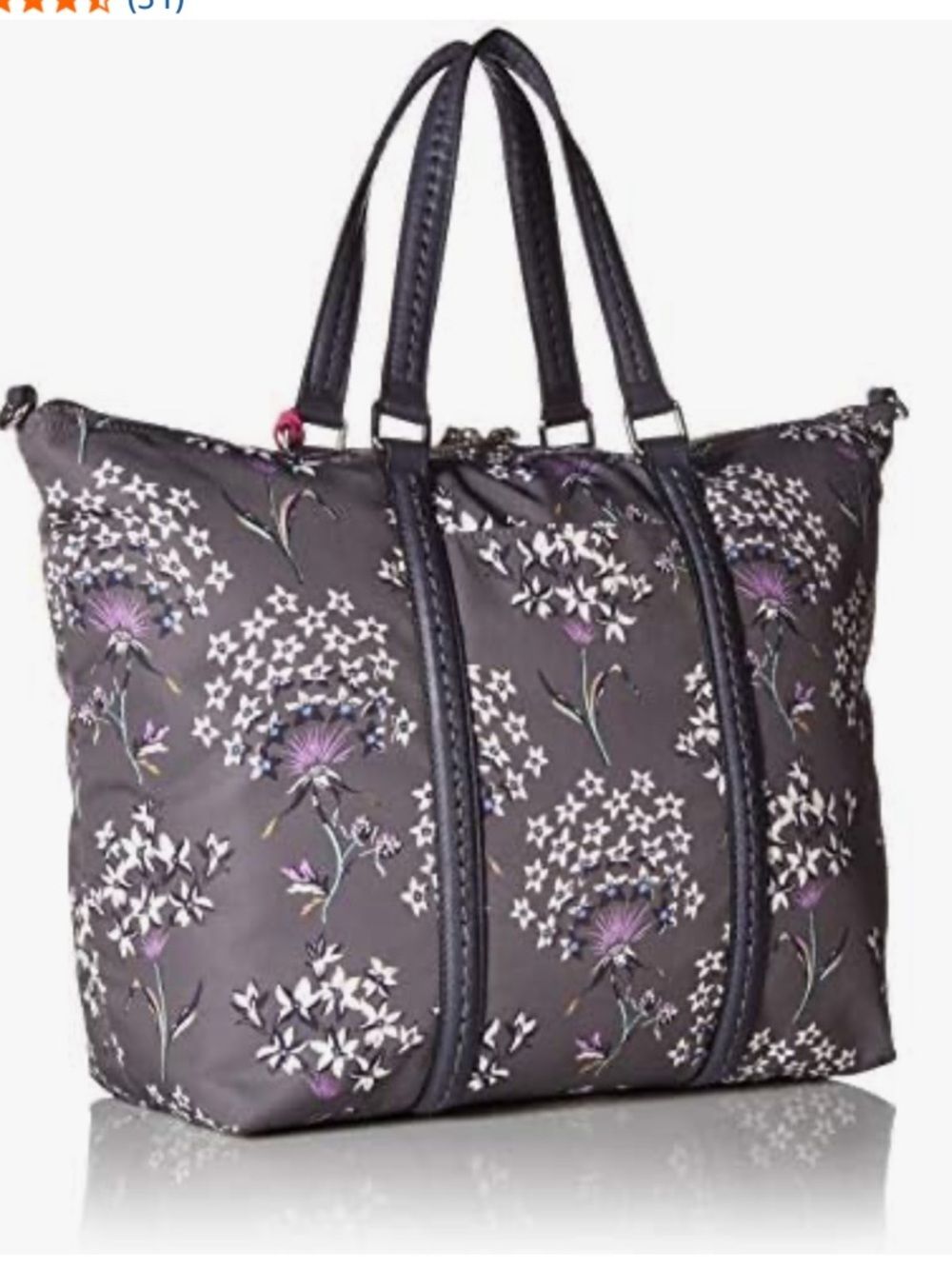 Vera Bradley midtown small tote bag women crossbody travel bag dandelion wishes